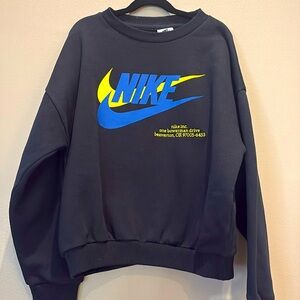 NWT - Kids Black Nike Sweatshirt